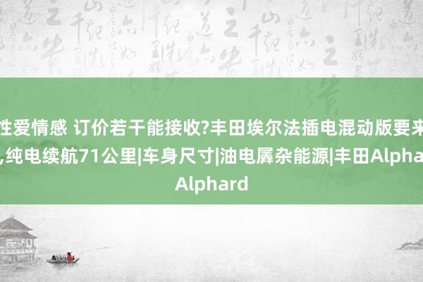 性爱情感 订价若干能接收?丰田埃尔法插电混动版要来了，纯电续航71公里|车身尺寸|油电羼杂能源|丰田Alphard